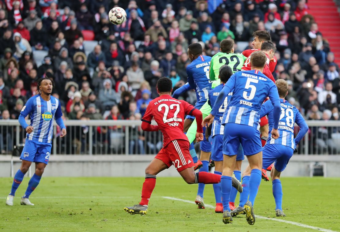 Javi Martinez scored the lone goal for Bayern Munich against Hertha Berlin on Saturday. 