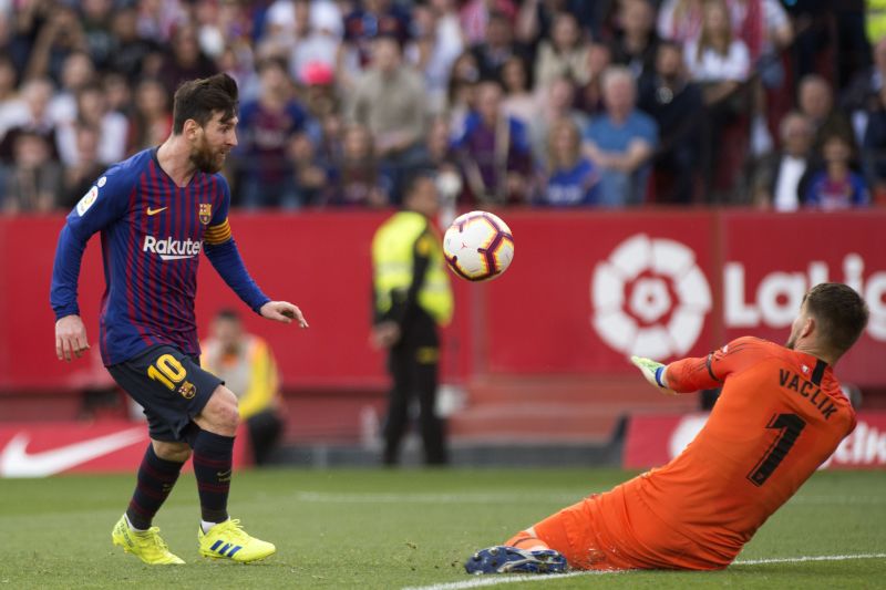 Messi Scores 50th Hat-trick In Barcelona Win At Sevilla, Bayern Munich ...