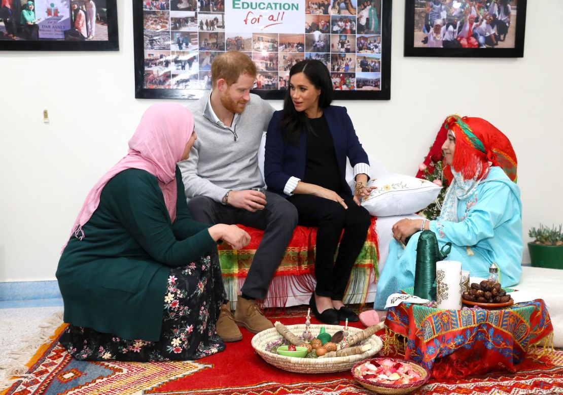 The Duchess took part in a traditional henna ceremony. 