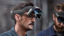 Microsoft announced a new version of its Hololens AR headset at Mobile World Congress today in Barcelona 02/24/2019. CREDIT: Chris Hornbecker