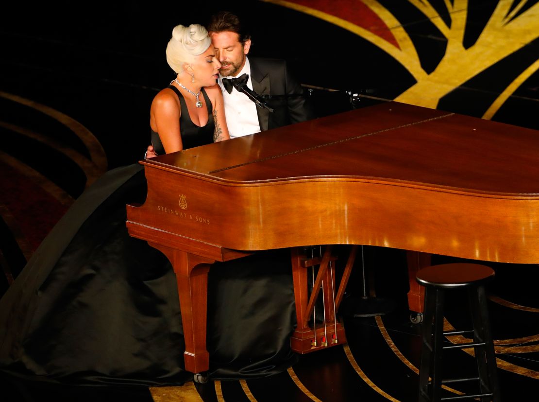 Lady Gaga and Bradley Cooper perform "Shallow" from "A Star Is Born."