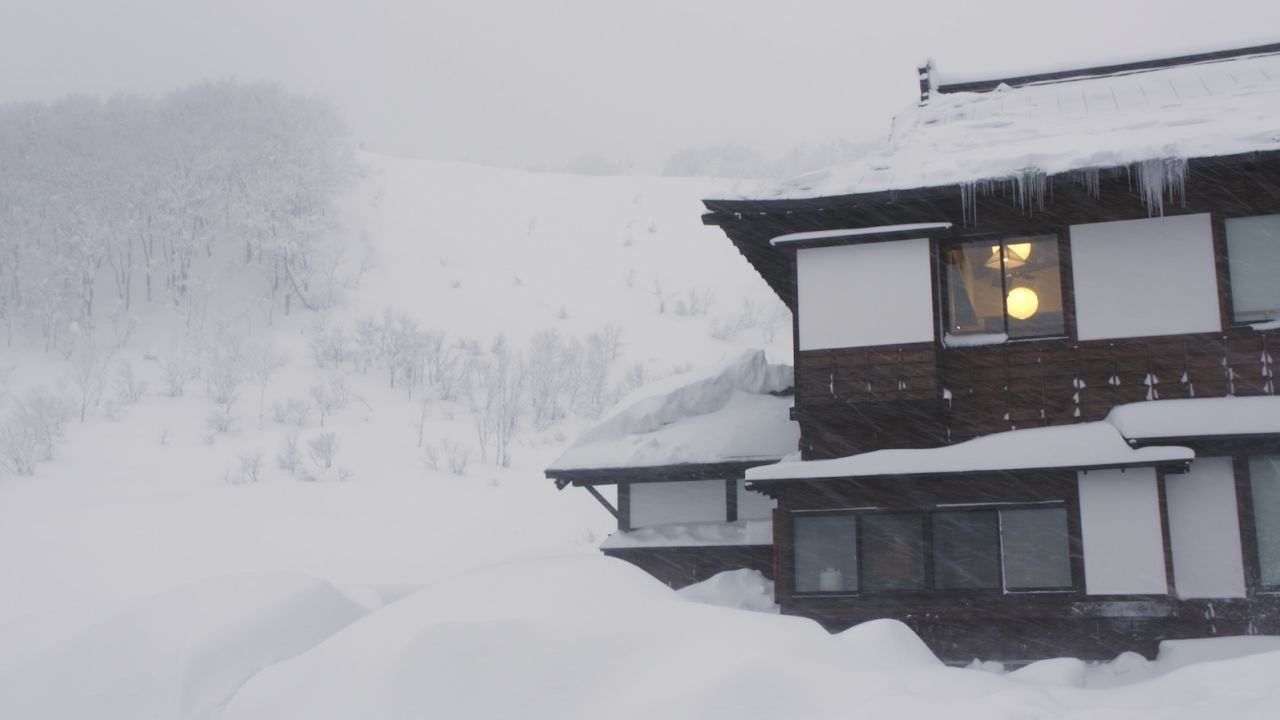 An onsen ryokan -- Japanese hot spring inn -- on Aomori's Mt. Hakkoda.