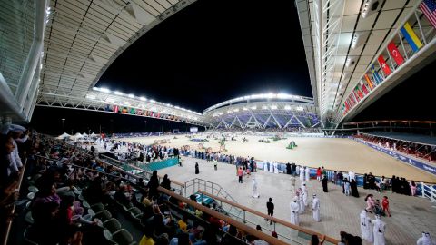 The prestigious Al Shaqab arena in Doha, Qatar.