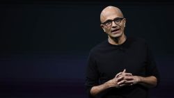 Chief Executive Officer of Microsoft, Satya Narayana Nadella speaks during a presentation at the Mobile World Congress (MWC), on the eve of the world's biggest mobile fair, on February 24, 2019 in Barcelona. - Phone makers will focus on foldable screens and the introduction of blazing fast 5G wireless networks at the world's biggest mobile fair starting tomorrow in Spain as they try to reverse a decline in sales of smartphones. (Photo by GABRIEL BOUYS / AFP)        (Photo credit should read GABRIEL BOUYS/AFP/Getty Images)
