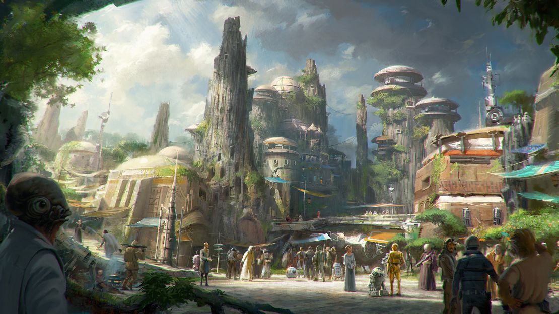 Concept drawing of Black Spire Outpost, Batuu