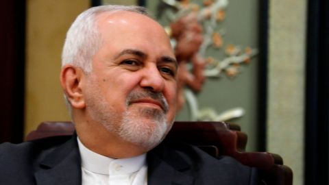 Iranian Foreign Minister Mohammad Javad Zarif in Beijing, China, on February 19.