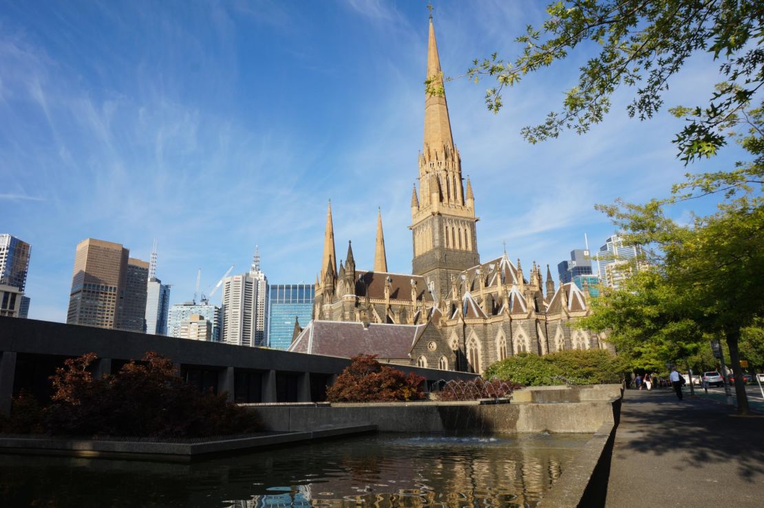 St Patrick's Cathedral in Melbourne where Pell sexually abused the two boys in the late 1990s.