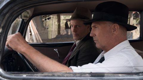 <strong>"The Highwaymen":</strong> Woody Harrelson  (Maney Gault) and Kevin Costner (Frank Hamer) star in this film that follows the  true story of the legendary detectives who brought down Bonnie and Clyde. <strong>(Netflix) </strong>