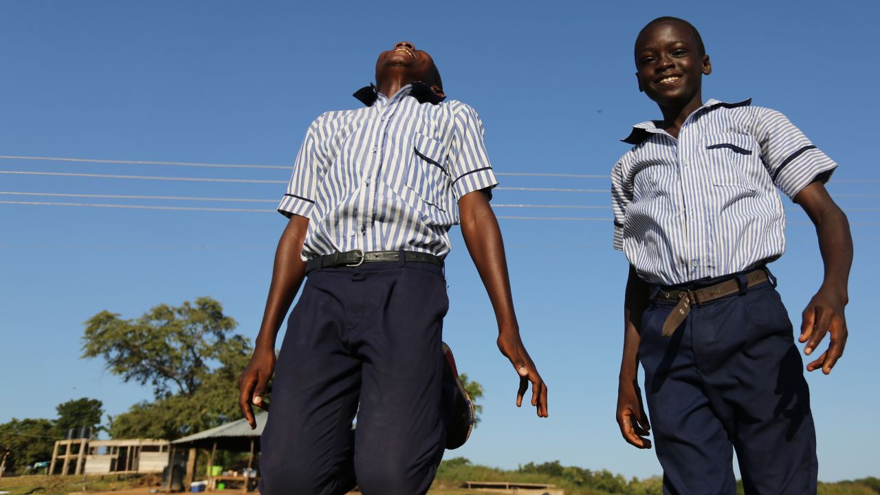 Two boys at the PACODEP-led school in Kete Krachi, Ghana.