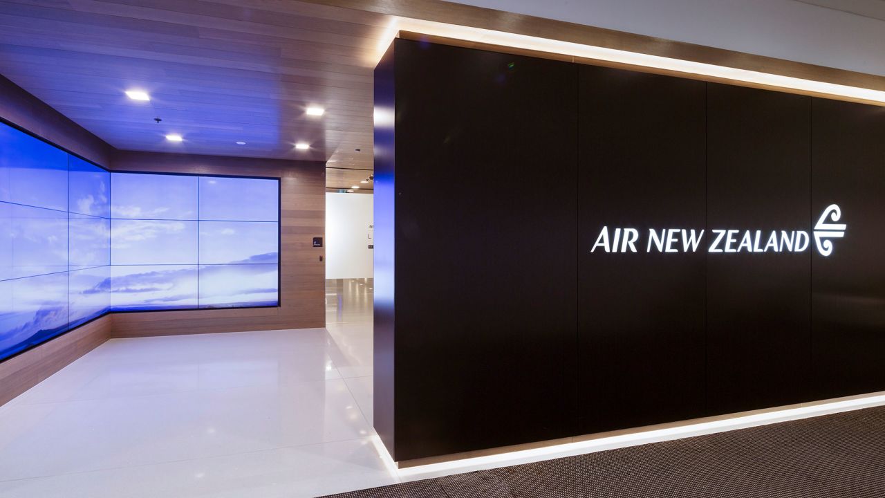 Air New Zealand Lounge at Sydney International Airport, Australia.