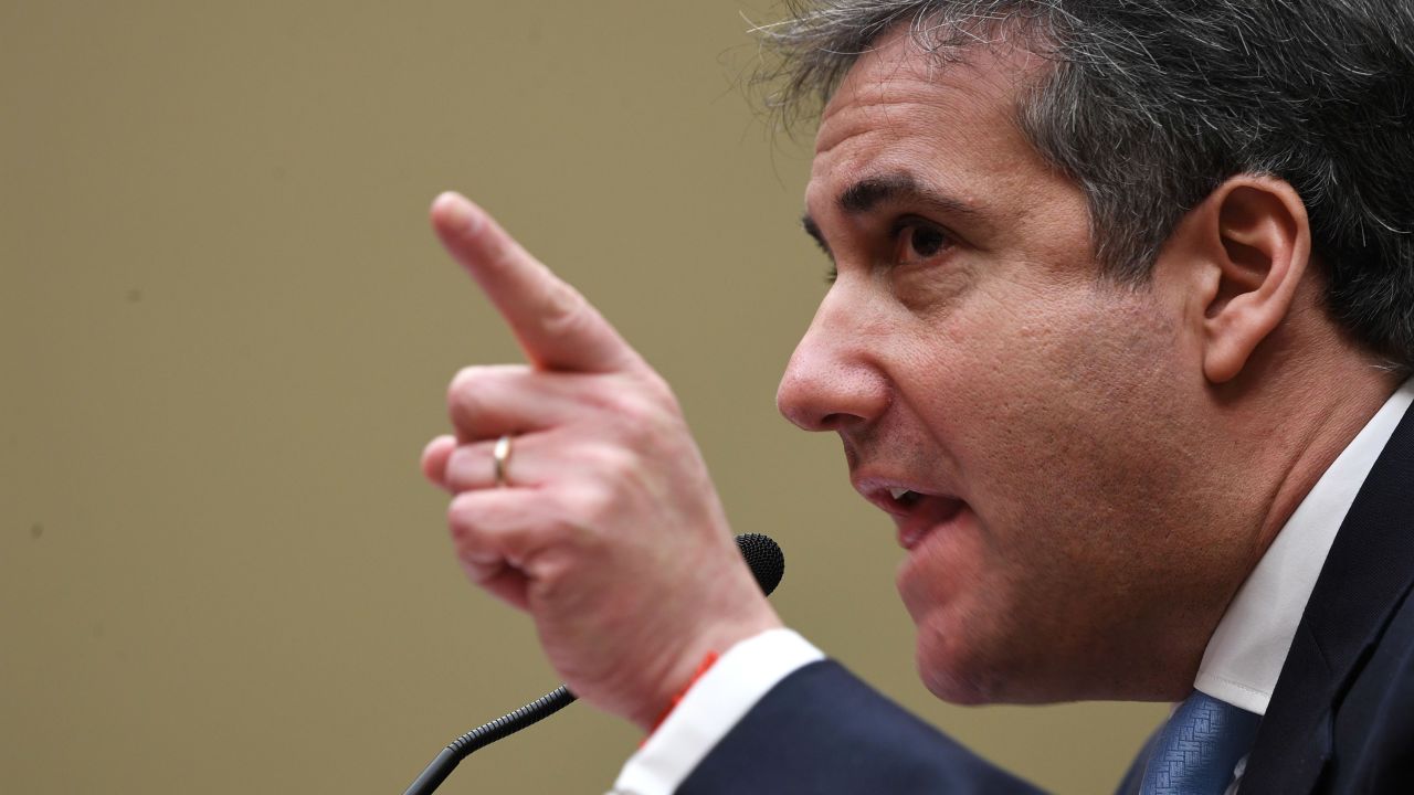 Michael Cohen, US President Donald Trump's former personal attorney, testifies before the House Oversight and Reform Committee in the Rayburn House Office Building on Capitol Hill in Washington, DC on February 27, 2019. (Photo by Jim WATSON / AFP)        (Photo credit should read JIM WATSON/AFP/Getty Images)