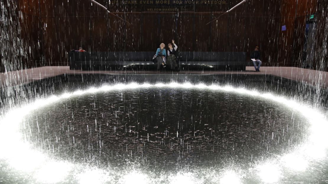 The Contemplation Court is the centerpiece of the Smithsonian's National Museum of African American History and Culture.