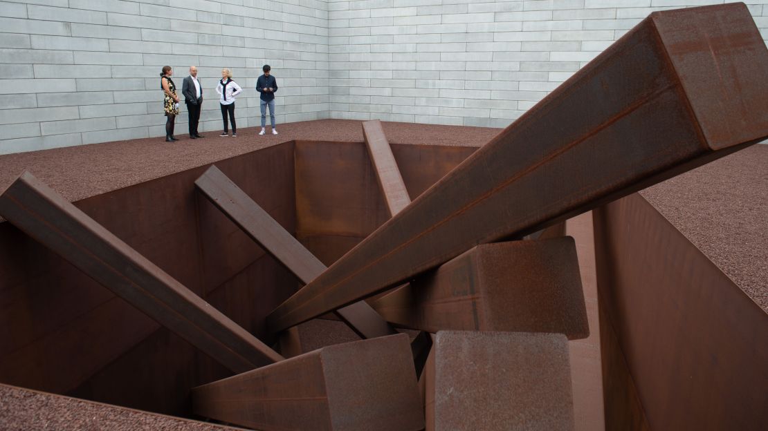 Michael Heizer's "Collapse" is one of the site-specific installations at Glenstone.