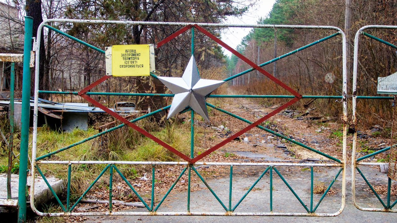 The radar was buried deep in a forest, with fake signs disguising its presence.