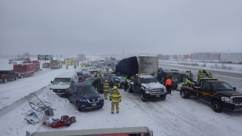 131-car Pileup On A Wisconsin Highway: The Terror Revealed In Stranded ...