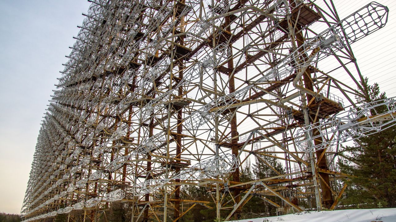 <strong>Gigantic structure: </strong>Even those aware of its presence are still struck by the sheer scale of it, says Yaroslav Yemelianenko, director of Chernobyl Tour, which conducts trips to the Duga.