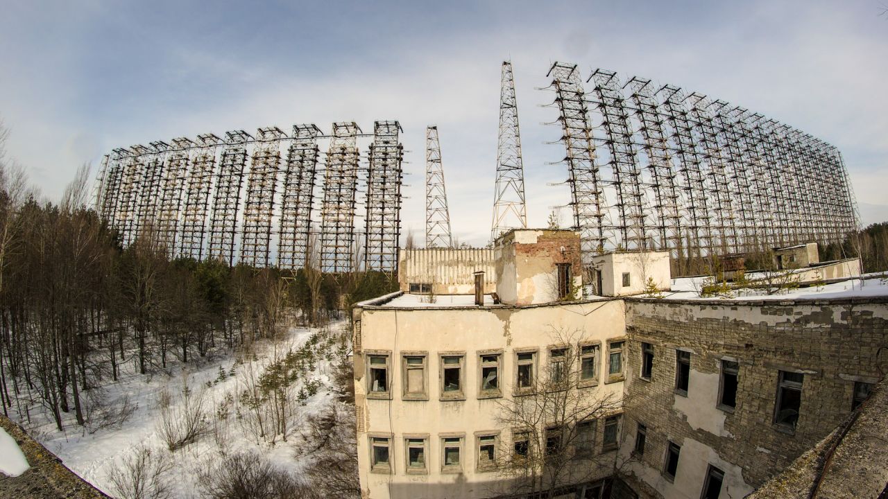 <strong>The Duga radar:</strong> Deep in the forests of northern Ukraine lies the Duga radar, a huge and mysterious Soviet installation built at the height of the Cold War. 