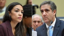 AOC Michael Cohen split