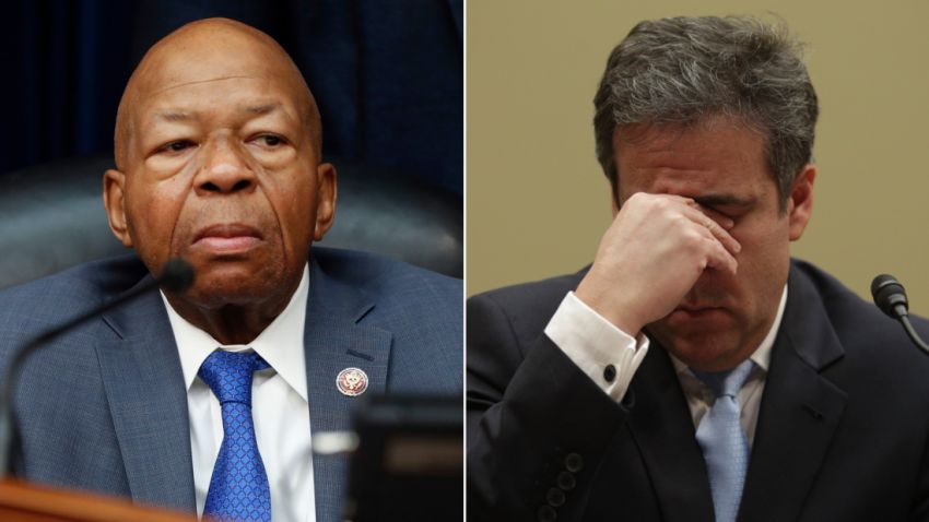 Elijah Cummings Michael Cohen split