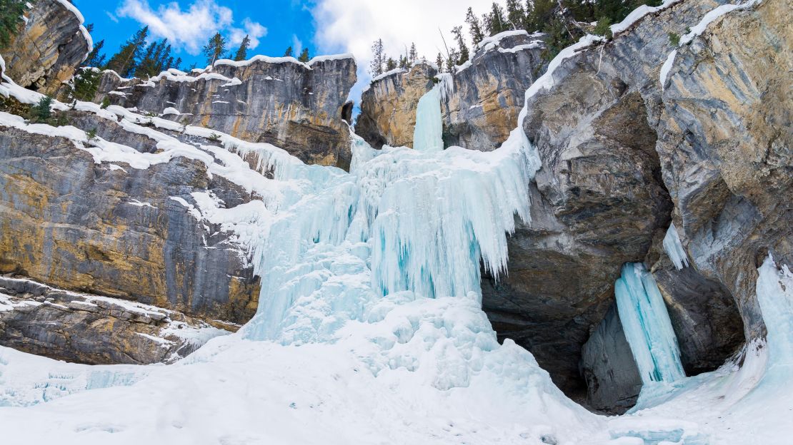 Panther Falls at Banff National Park is just one reason the Canadian Rockies are a mecca for ice climbers. 