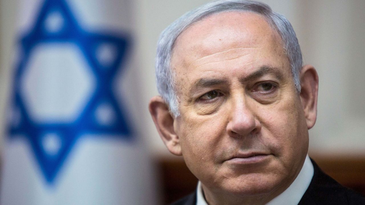Israeli Prime Minister Benjamin Netanyahu attends the weekly cabinet meeting in his office in Jerusalem on April 29, 2018. (Photo by Sebastian Scheiner / POOL / AFP)        (Photo credit should read SEBASTIAN SCHEINER/AFP/Getty Images)