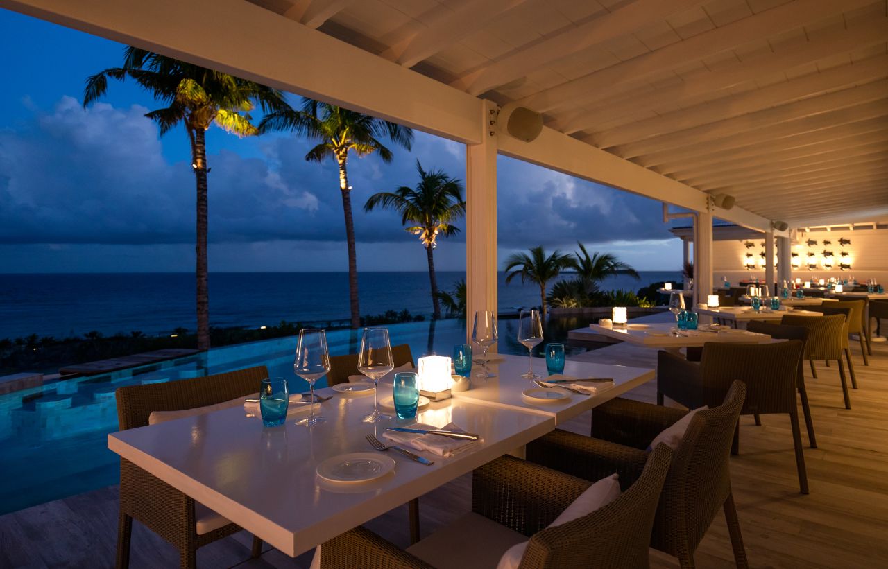 <strong>Dinner with a view: </strong>It's easy to take the view for granted, but dining at Le Toiny reminds you why you shouldn't.