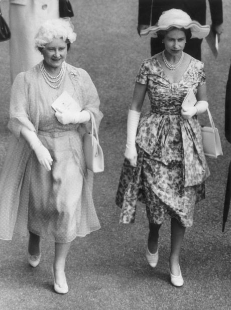 June 14, 1960: Queen Elizabeth and the Queen Mother at Ascot.