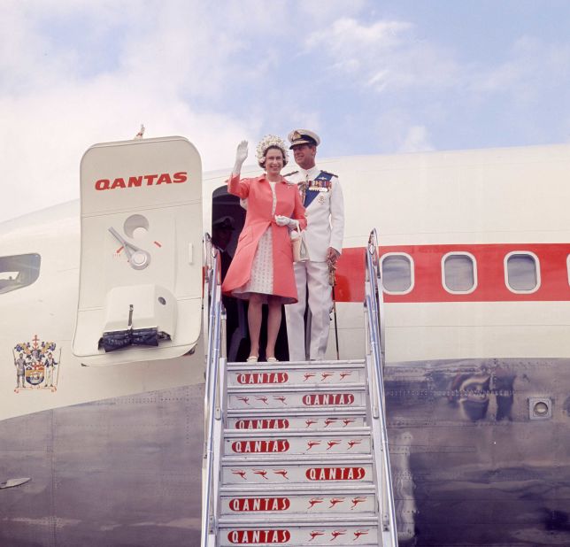 1970: Queen Elizabeth and Prince Philip arrive in Sydney, Australia for the bicentenary celebrations of Captain Cook's first landing in Australia.