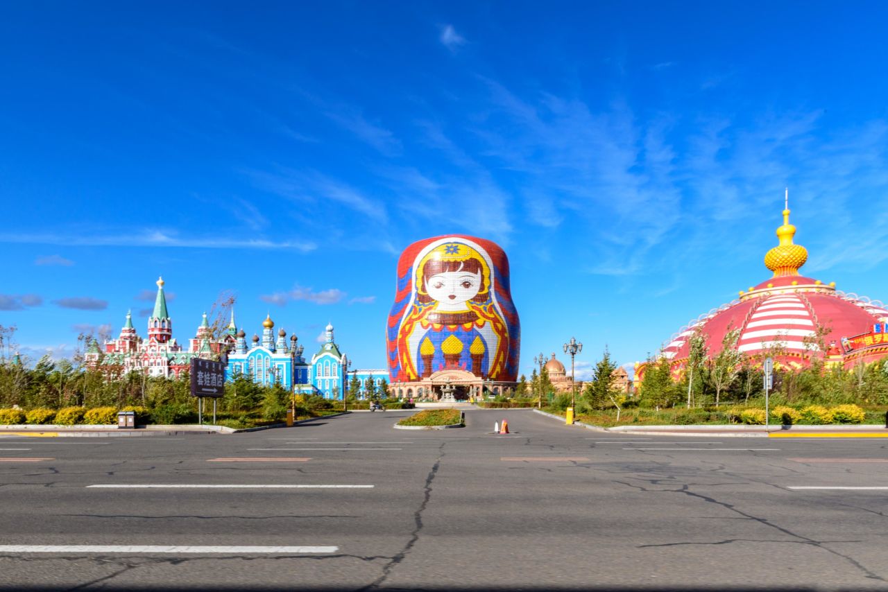 Hulunbuir's Matryoshka Hotel claims to have the world's biggest matryoshka doll. 