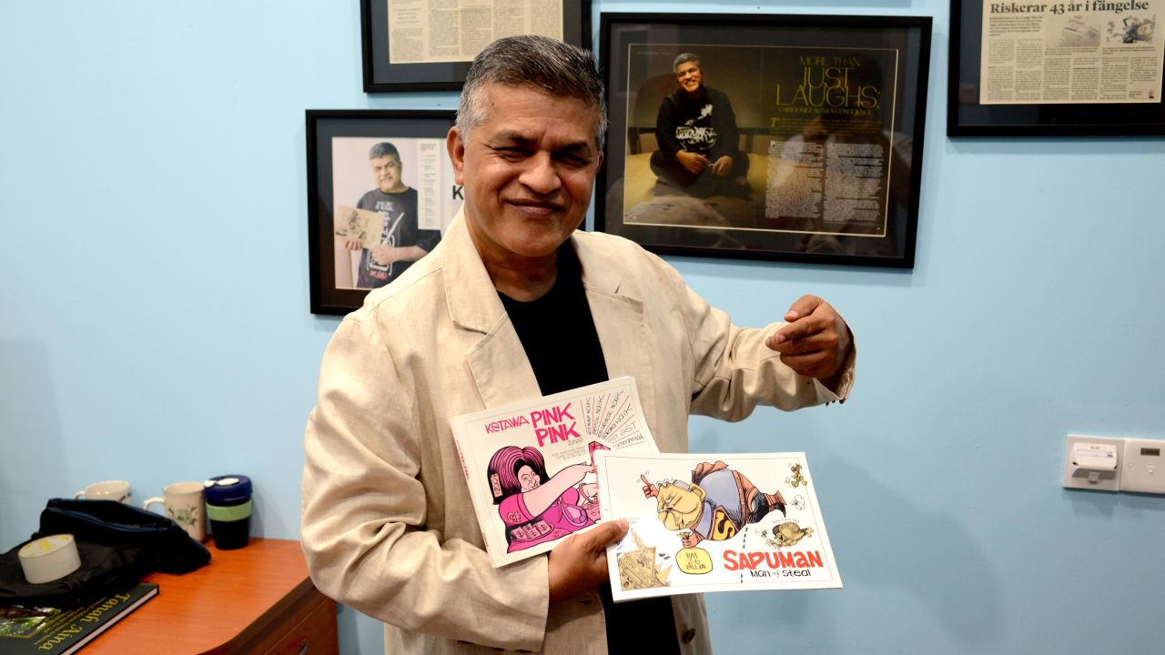 Malaysian political cartoonist Zulkiflee Anwar Haque, better known as Zunar.