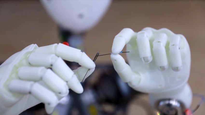 robot threading needle