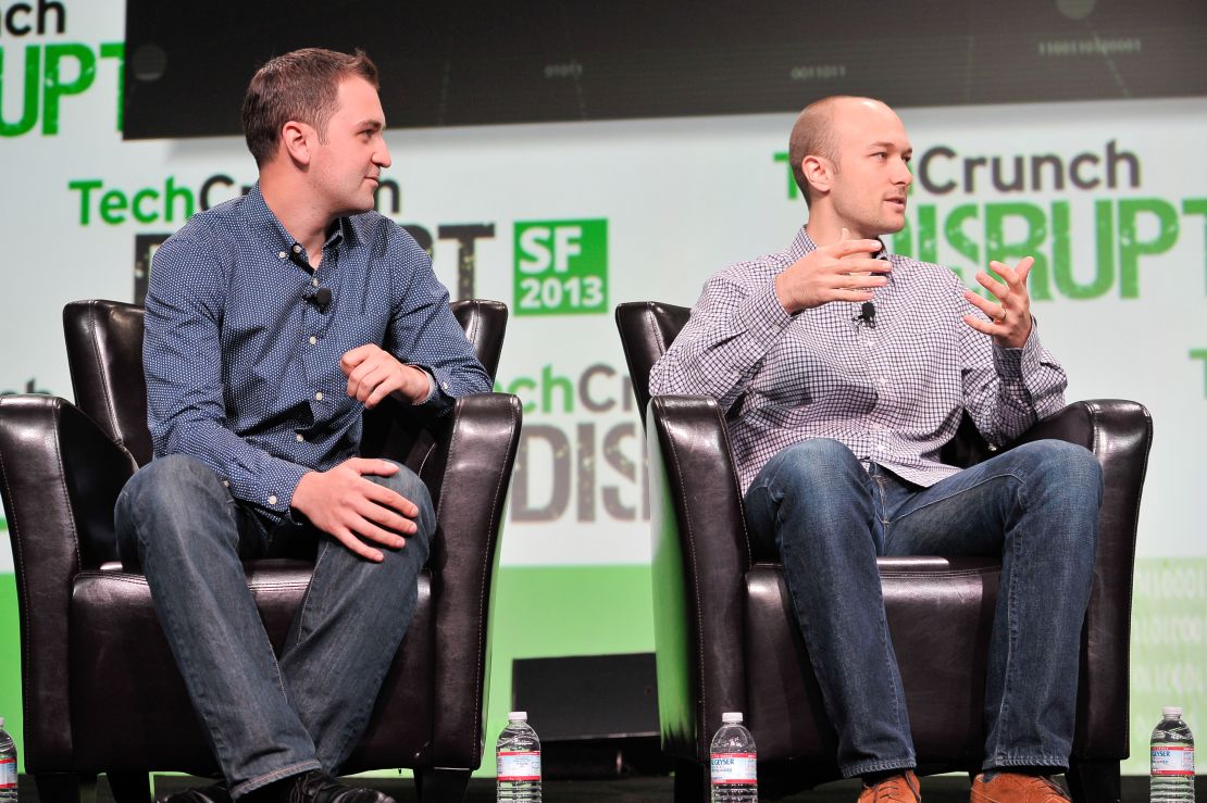 Lyft co-founders John Zimmer (left) and Logan Green