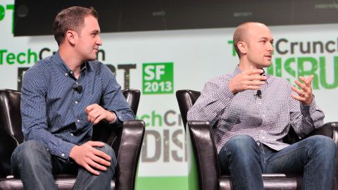 Lyft co-founders John Zimmer (left) and Logan Green
