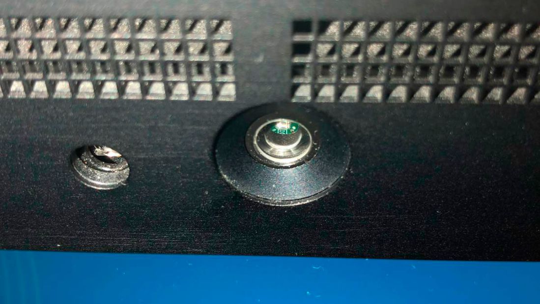 <strong>Unactivated lenses</strong>: All the airlines contacted by CNN said the cameras aren't activated and stressed they had no plans to activate them. This image depicts what British Airways says is an infrared sensor, not a camera.