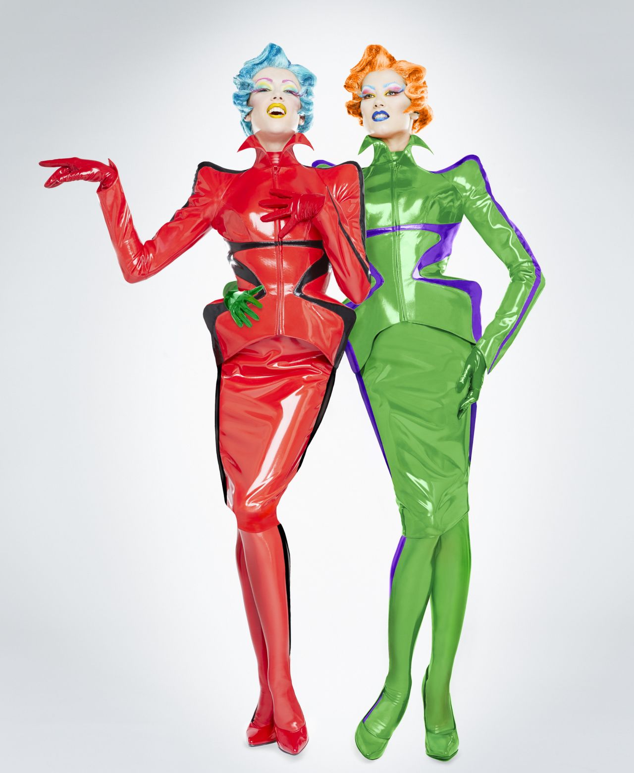 Stage costumes from the 2013 stage show "Mugler Follies."