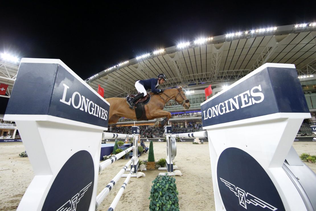 Julien Epaillard and Usual Suspect d'Auge race to victory in the jump-off.