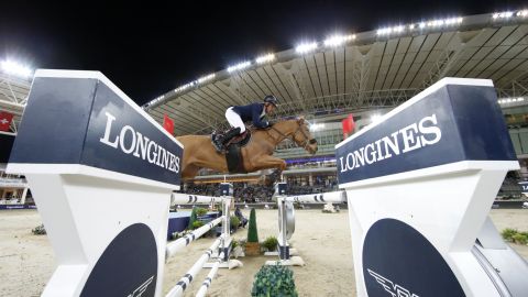 Julien Epaillard and Usual Suspect d'Auge race to victory in the jump-off.