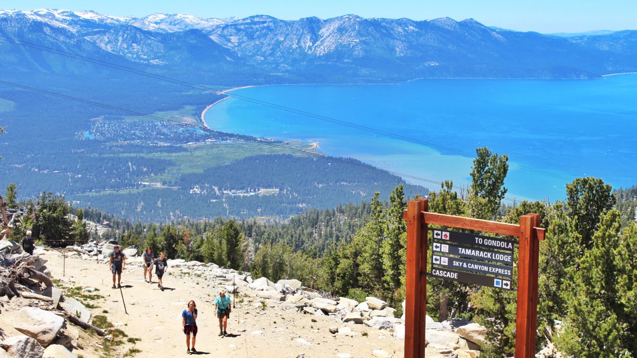 The Tahoe Rim Trail spans two US states, California and Nevada.