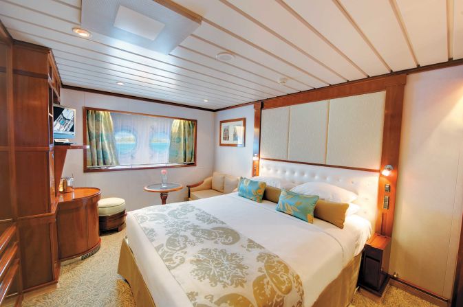 <strong>Best cabins, small ship: </strong>Paul Gauguin ranked No. 1 for best cabins in the small ship category.