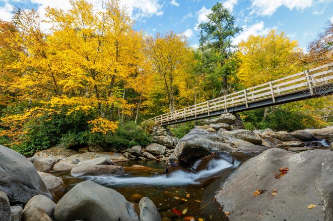 <strong>The most popular national park: </strong>The most popular of the National Park Service's 61 headliner national parks in 2018, Great Smoky Mountains National Park straddles the North Carolina/Tennessee border. 