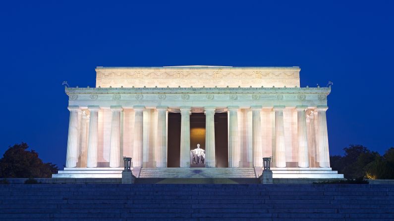 <strong>5. Lincoln Memorial, Washington, D.C.:</strong> There are 16 sites associated with President Abraham Lincoln's legacy. 