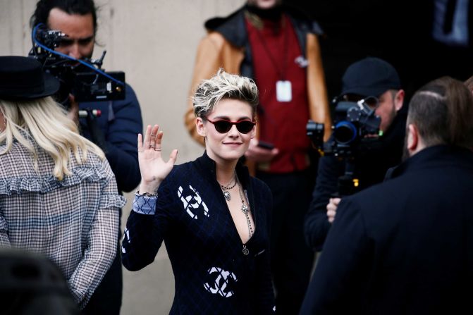 Kristen Stewart, who has walked the Chanel runway before and appeared in ad campaigns for the brand, was also present. 