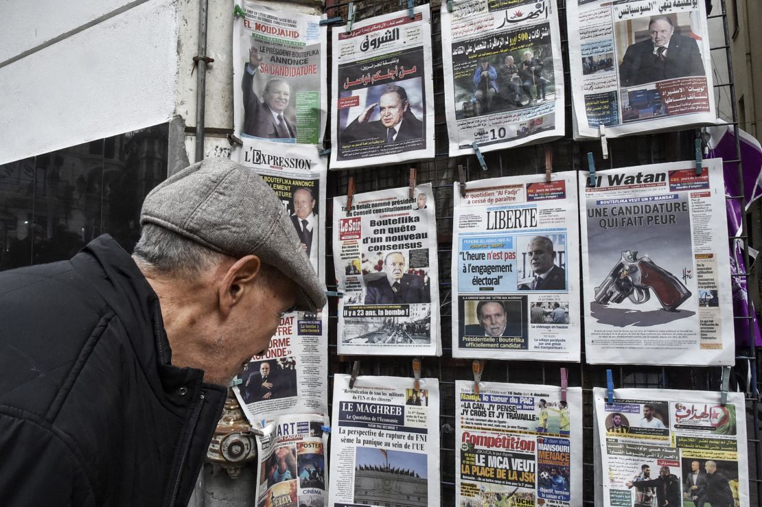 Bouteflika's intention to run for a fifth term despite health issues has dominated headlines and sparked mixed emotions in Algeria.