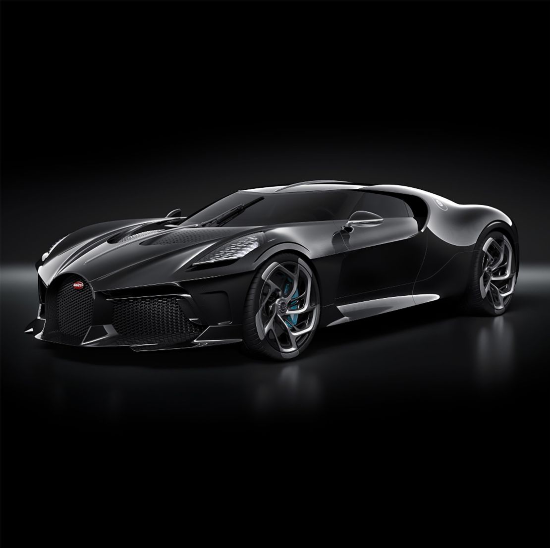 La Voiture Noire has the same 16-cylinder engine as the $3 million Chiron on which it is based. 