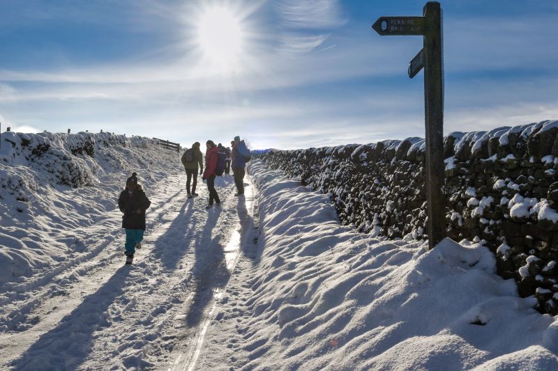 Long clearance walking trails