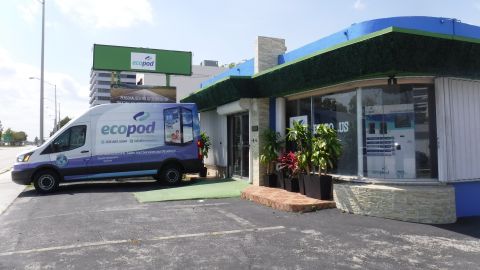 Pino opened the first Ecopod store in Miami in January.