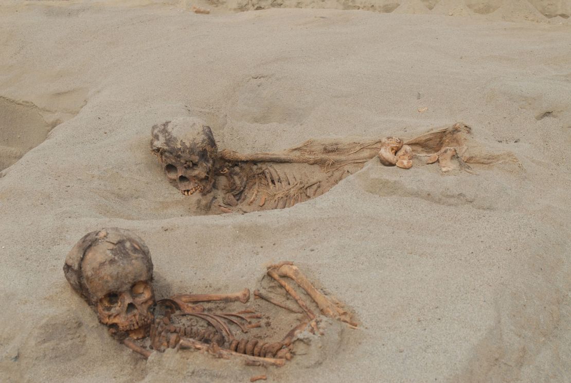 Remains of children found at the site.