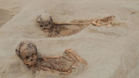Remains of children found at the site.