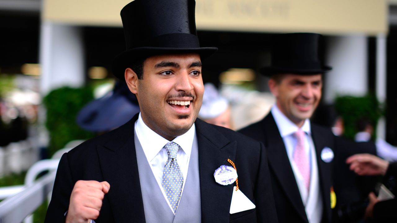 Sheikh Fahad celebrates at Royal Ascot in 2013.
