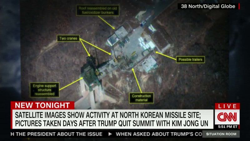 Nkorea Rebuilding Rocket Test Site Cnn 